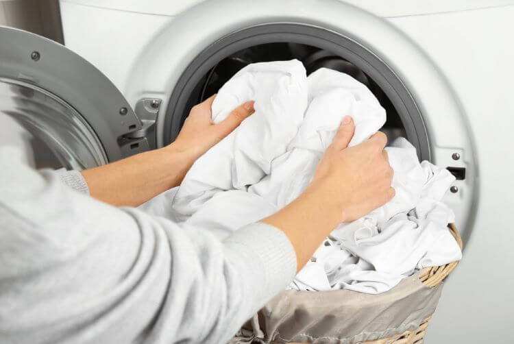 الگوریتم شستن لباس سفید با ماشین لباسشویی