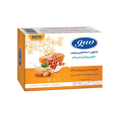 صابون دستشویی پرچرب سیو با رایحه شیر، عسل و بادام