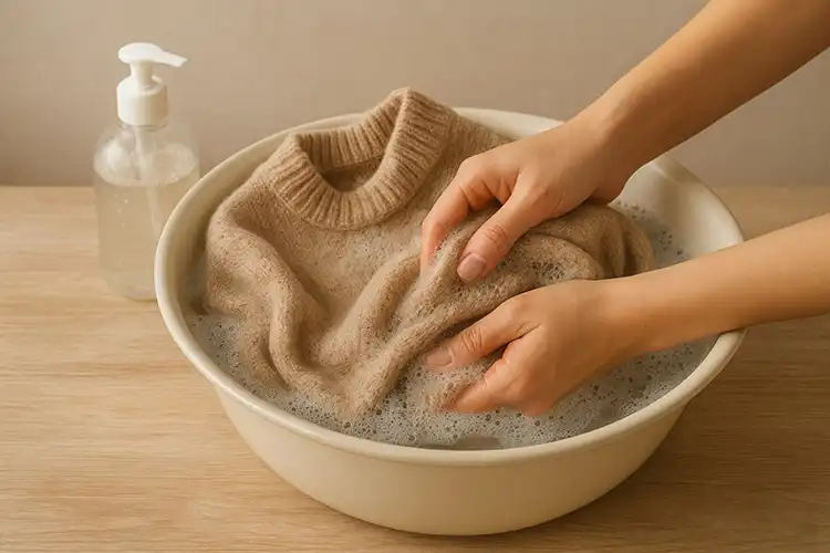 رفع آب رفتگی لباس پشمی