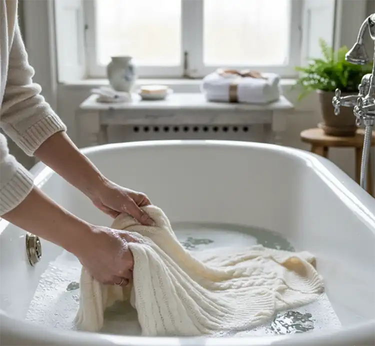 شوینده لباس پشمی