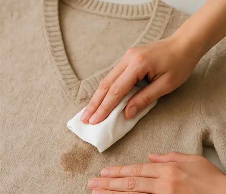 پاک کردن لکه از لباس پشمی