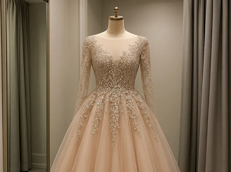 شستن لباس مجلسی سنگ دوزی شده